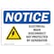 Signmission OSHA Notice, 3.5" Height, Electrical Main Disconnect Not Sign With Symbol, 5" X 3.5", Landscape OS-NS-D-35-L-11658 - alternate 1